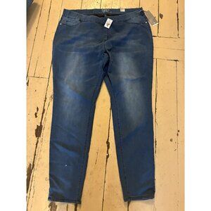 Ashley Stewart womens jeans size 26 Tall Iconic pull-on jeggings new with Tags